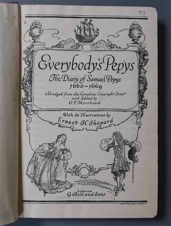 Ernest Howard Shepard (1879-1976), a pen and ink book illustration for the book Everybodys Pepys (see page 21)